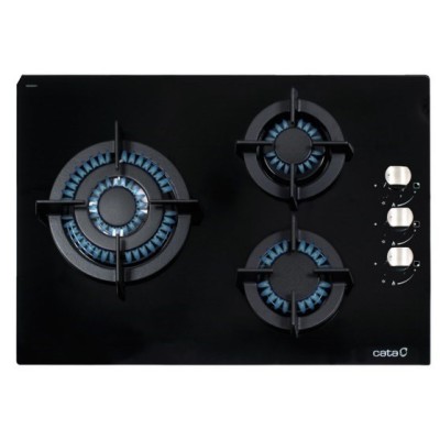 CATA CCI 5003 BK Negro Integrado 59 cm Encimera de gas 3 zona(s)