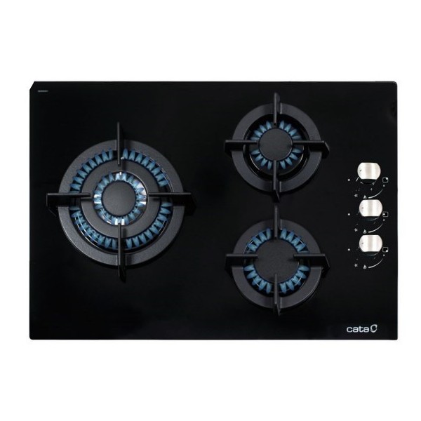CATA CCI 5003 BK Negro Integrado 59 cm Encimera de gas 3 zona(s)