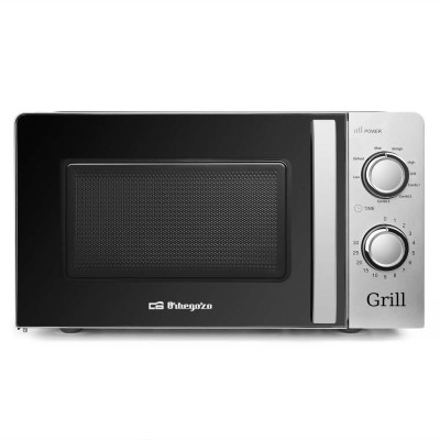 Orbegozo MIG 2138 microondas Negro, Acero inoxidable Microondas con grill Encimera 20 L 700 W