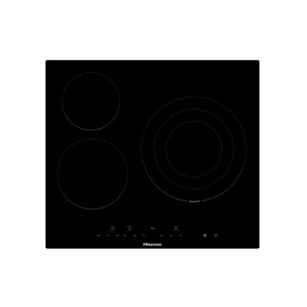Hisense E6322C hobs Negro Integrado 59 cm Cerámico 3 zona(s)