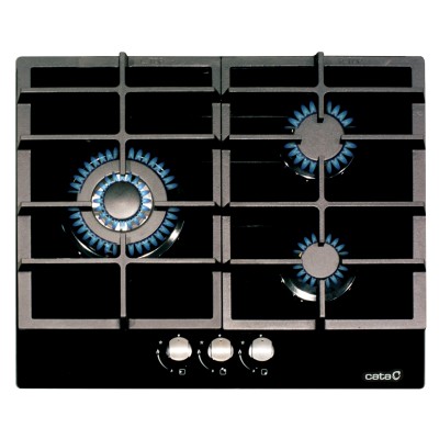 CATA LCI 6021 BK Negro Integrado Encimera de gas 3 zona(s)