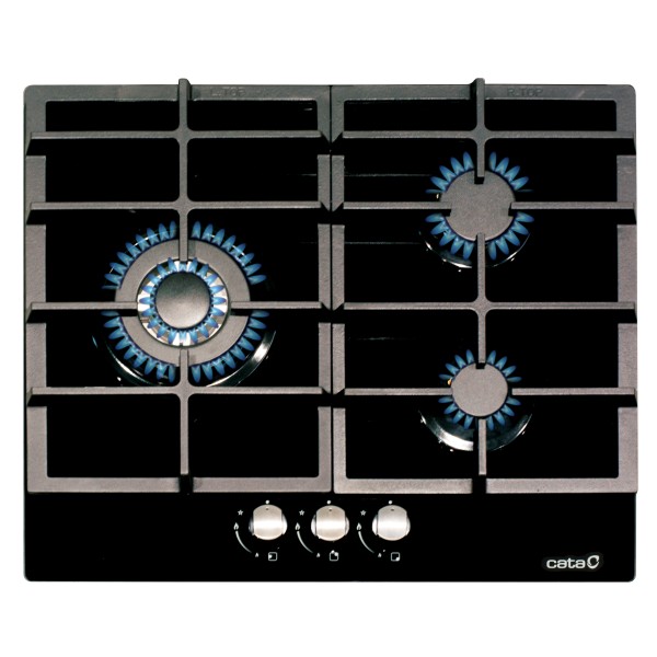 CATA LCI 6021 BK Negro Integrado Encimera de gas 3 zona(s)