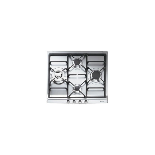 Smeg SER60SGH3 hobs Acero inoxidable Integrado Encimera de gas 4 zona(s)