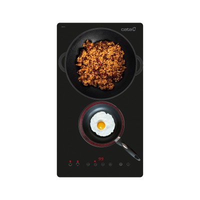 CATA TD 3002 BK Negro Integrado 29 cm Cerámico 2 zona(s)