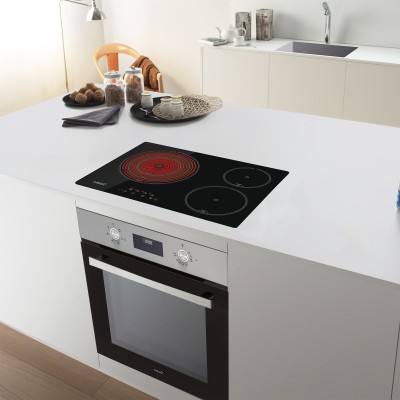 CATA TT 5003  G Negro Integrado 60 cm Cerámico 3 zona(s)