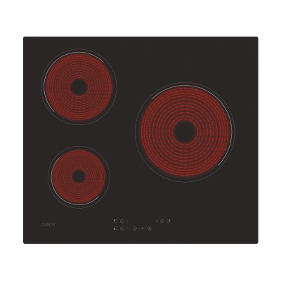 Candy CH63CC 4U2 Negro Integrado 59 cm Cerámico 3 zona(s)