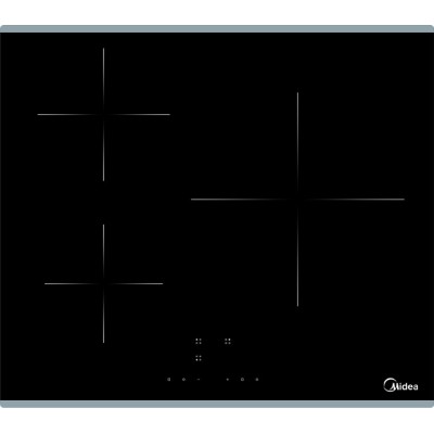 Midea MC-IT7118B3-A2E hobs Negro Integrado 60 cm Con placa de inducción 3 zona(s)