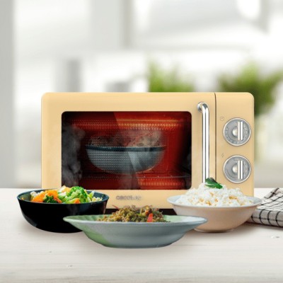 Cecotec 01708 microondas Beige, Acero inoxidable Microondas con grill Encimera 20 L 700 W