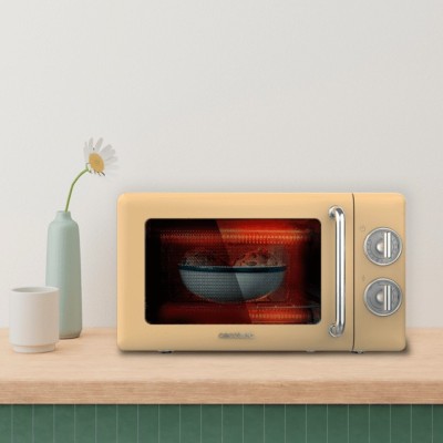 Cecotec 01708 microondas Beige, Acero inoxidable Microondas con grill Encimera 20 L 700 W