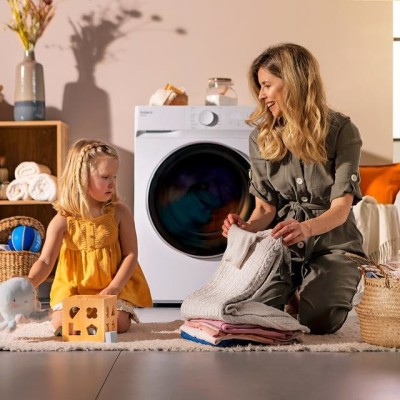 Cecotec 02339 lavadora-secadora Independiente Carga frontal Blanco D