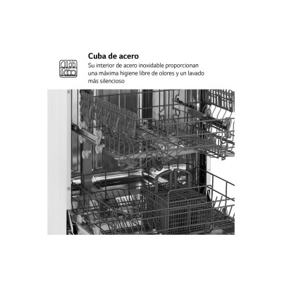 LG DF030FW lavavajillas Independiente 13 cubiertos E