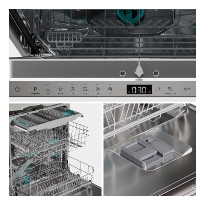 Hisense HV16D5 lavavajillas Completamente integrado 16 cubiertos D