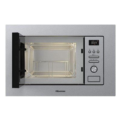 Hisense BIM320G41X microondas Acero inoxidable Microondas combinado Integrado 20 L 800 W