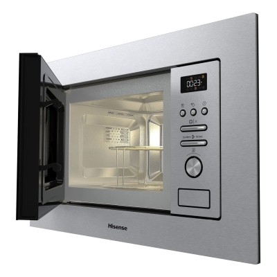Hisense BIM320G41X microondas Acero inoxidable Microondas combinado Integrado 20 L 800 W
