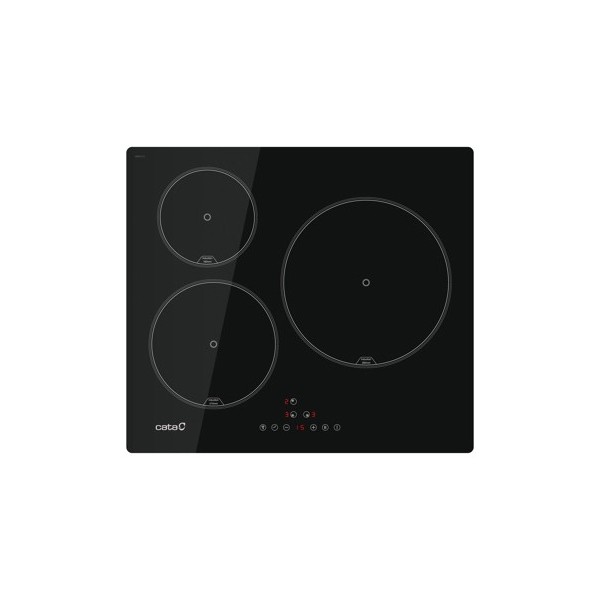 CATA IB 6303E2 BK Negro Integrado 59 cm Con placa de inducción 3 zona(s)