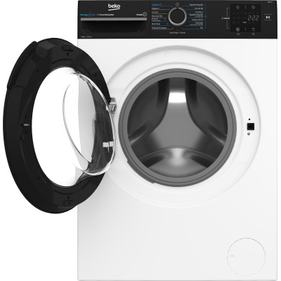Beko b300 BM3WFSU38213 lavadora Carga frontal 8 kg 1200 RPM Negro, Blanco