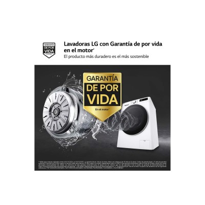 LG F2WR5S09A0W lavadora Carga frontal 9 kg 1200 RPM Blanco