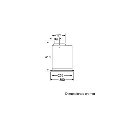 Balay 3BF277EX campana Encastrada Acero inoxidable 730 m³ h