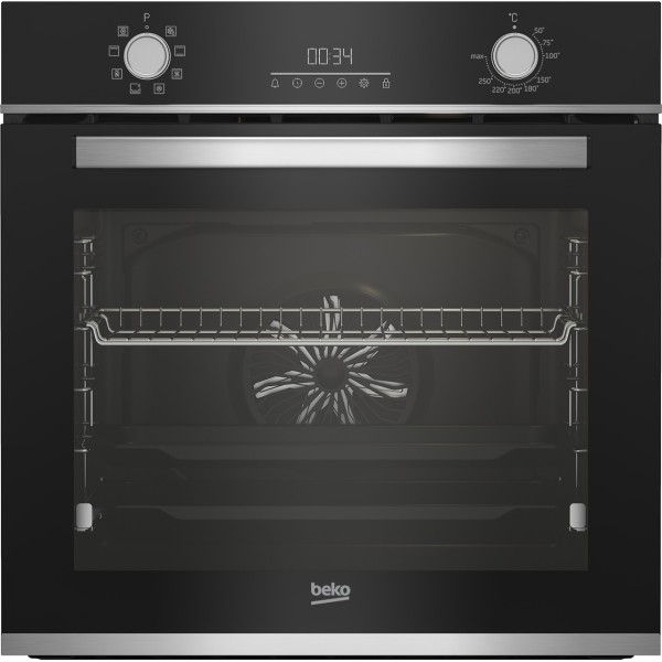 Beko BBIM13300XD horno 72 L Negro, Acero inoxidable