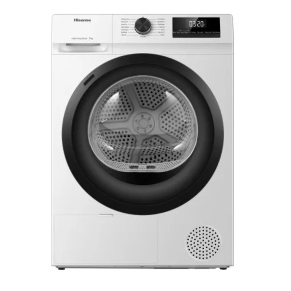 Hisense DHQE800BW2 secadora Independiente Carga frontal A++ Negro, Blanco