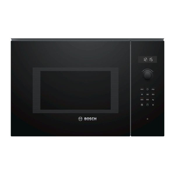 Bosch Serie 6 BEL554MB0 microondas Negro, Acero inoxidable Microondas combinado Integrado 25 L 900 W