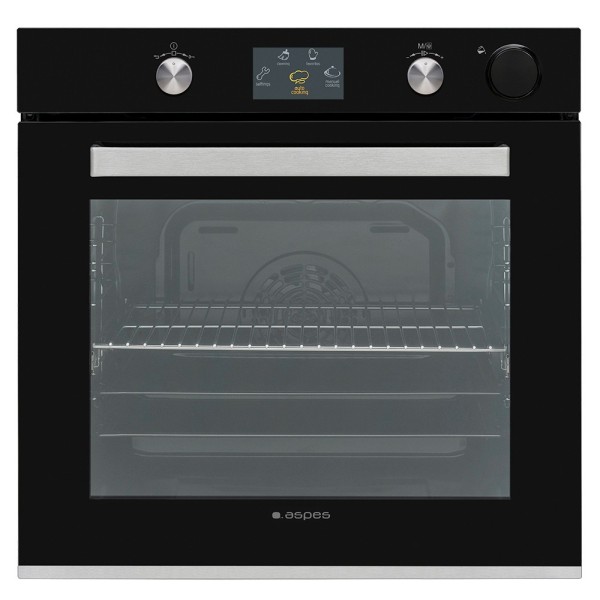 Aspes AHE1400VP horno 78 L 3100 W Negro, Acero inoxidable
