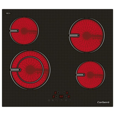 Corbero CCVG8422 hobs Negro Integrado 59 cm Con placa de inducción 4 zona(s)
