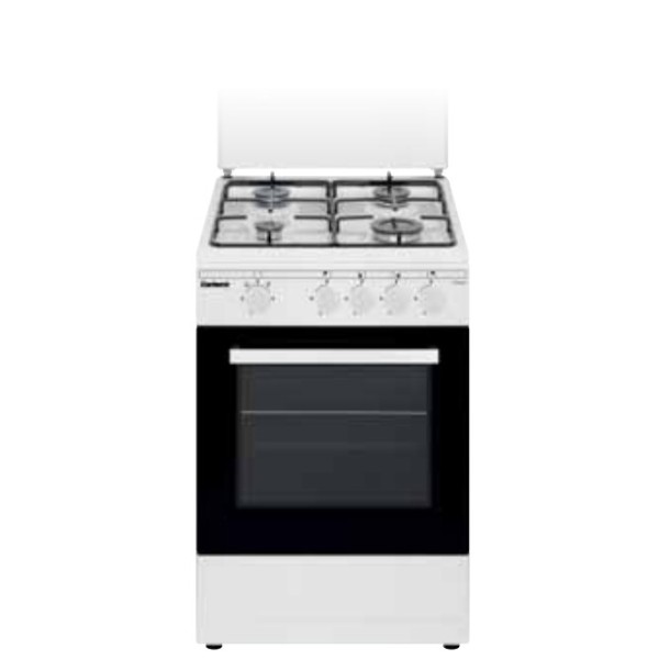Corbero CCSF45020NW cocina Cocina independiente Encimera de gas Negro, Blanco