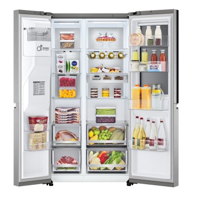 LG InstaView GSXV90MBAE nevera puerta lado a lado Independiente 635 L E Acero inoxidable
