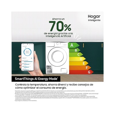 Samsung WW90CGC04DTH lavadora Carga frontal 9 kg 1400 RPM Blanco