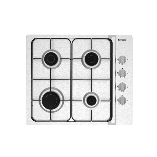 Corbero CPGS423X hobs Acero inoxidable Integrado 60 cm Encimera de gas 4 zona(s)
