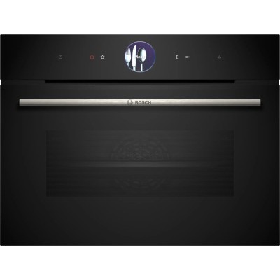 Bosch Serie 8 CSG7361B1 horno de vapor Medio Negro Tocar