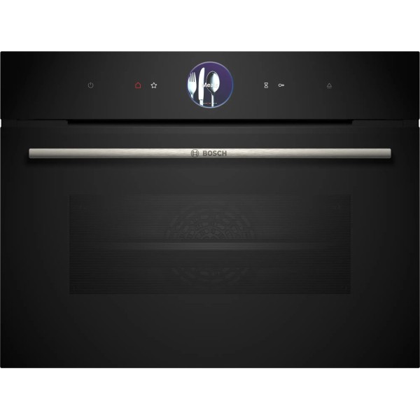 Bosch Serie 8 CSG7361B1 horno de vapor Medio Negro Tocar