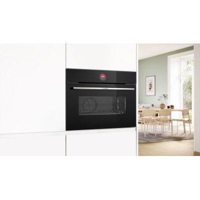 Bosch Serie 8 CBG7341B1 horno 47 L Negro, Acero inoxidable