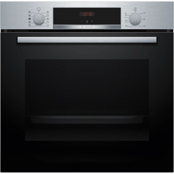 Bosch Serie 4 HQA514ES3 horno 71 L 3400 W Negro, Acero inoxidable