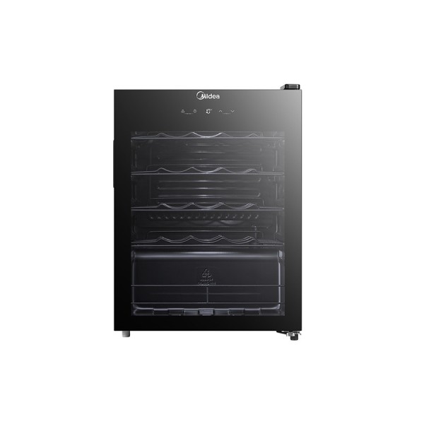 Midea MDRW111FGG22 enfriador de vino Nevera de vino Independiente Negro 24 botella(s)