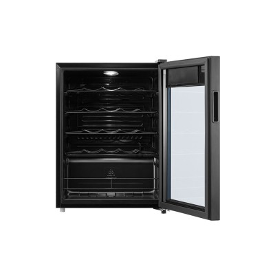 Midea MDRW111FGG22 enfriador de vino Nevera de vino Independiente Negro 24 botella(s)
