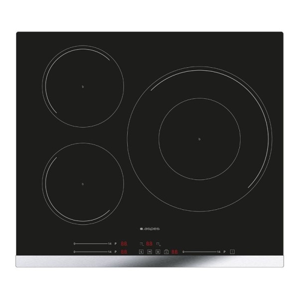 Aspes AI3601SB32 hobs Negro Integrado 59 cm Con placa de inducción 3 zona(s)