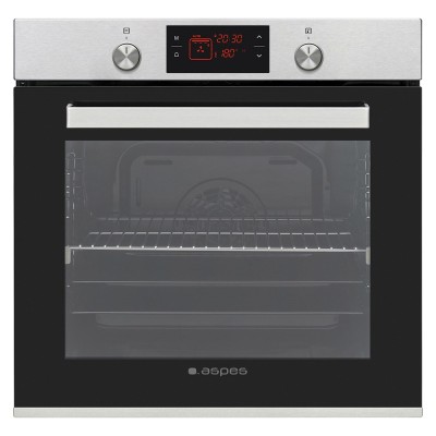 Aspes AHM10800DCX horno 78 L 3100 W Negro, Acero inoxidable