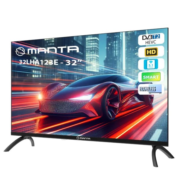 Manta 32LHA123E Televisor 81,3 cm (32") HD Smart TV Wifi Negro 180 cd / m²