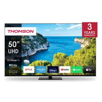 Thomson 43\" 4K UHD Google TV filigranes Rahmendesign 109,2 cm (43") 4K Ultra HD Smart TV Wifi Negro
