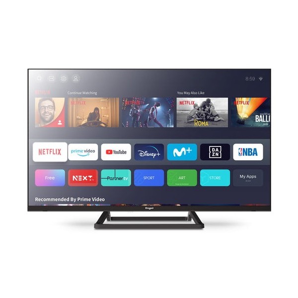 Engel LE4085SM Televisor 101,6 cm (40") Full HD Negro 230 cd / m²