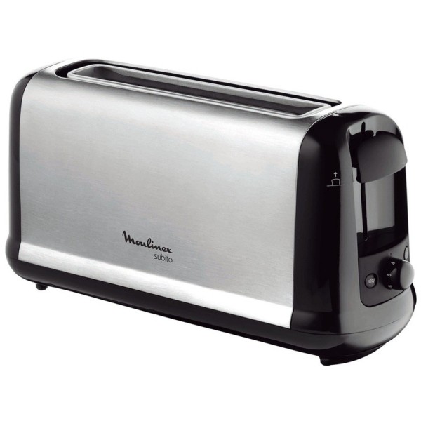 Moulinex Subito 1 1 rebanada(s) 1000 W Negro, Acero inoxidable