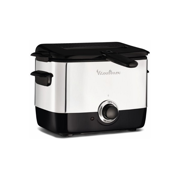 Moulinex AF220010 freidora Sencillo 1 L Independiente 1000 W Negro, Acero inoxidable