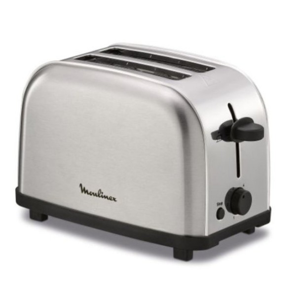 Moulinex LT330D tostadora 6 2 rebanada(s) 700 W Acero inoxidable