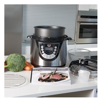 Cecotec 02003 olla a presión 6 L Negro, Acero inoxidable 1000 W