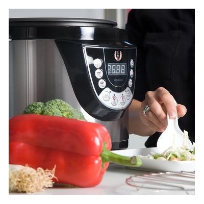 Cecotec 02003 olla a presión 6 L Negro, Acero inoxidable 1000 W