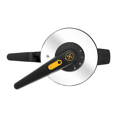 BRA A185701 olla a presión 4 L Negro, Plata