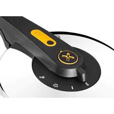 BRA A185702 olla a presión 6 L Negro, Plata