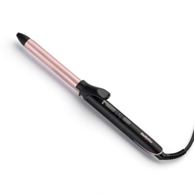 BaByliss 19 mm Curling Tong Rizador de pelo Caliente Negro, Oro rosado 2,5 m